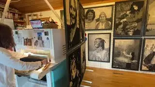 Watch now: The workings of and results from a jacquard loom