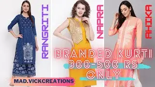 Buy Branded Kurti under 500 RS. | Myntra Designer Kurti Sale | Online Shopping | Latest Fashion
