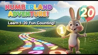 Numberland Adventure! Learn Numbers 1&ndash;20 with Benny Bunny | Fun Pre-Math Cartoon for Kids