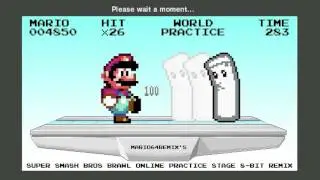 Super Smash Bros. Brawl - Online Practice Stage - 8 Bit Remix