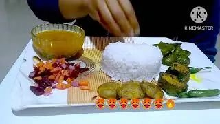 Dal rice# mix salad #potato fry# veg fry#mb foodies