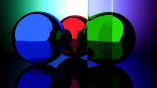Reflective balls glass