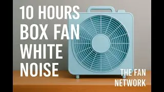 10 Hours Baby Blue Box Fan White Noise for Sleep, Study & Relaxation