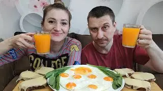 МУКБАНГ УТРЕННИЙ ЗАВТРАК | MUKBANG MORNING BREAKFAST #мукбанг #mukbang