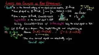 Limits and Colimits as Kan Extensions