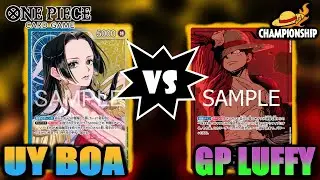 One Piece TCG: Breaking Down/Analyzing a High Level Game from the East, UY Boa VS GP Luffy (OP14)