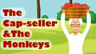 The Cap-seller and The Monkeys | English Animated Story for Kids | LeArn By Eshiksa
