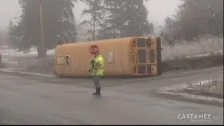 School bus crashes in Vernon