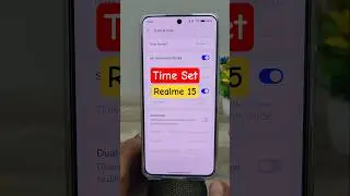 how to set time in realme 15 5g #realme #howto #techtutorial