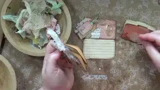 Craft With Me Painted Birds Junk Journal Part 4-Mini File Folders, Tucks, Pockets