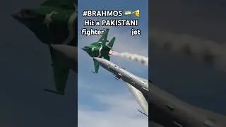 Brahmos missile hit a Pakistani fighter jet🇮🇳 #brahmos #pakistanijet #defence #india #shorts #army