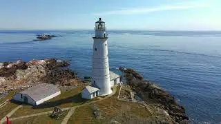 Above It All at Boston Light - Boston Harbor - DJI Mavic Air 2 - 4K Drone Flight