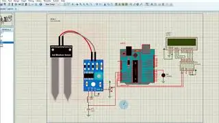 Soil Moisture Sensor with Arduino Uno || Proteus Simulation