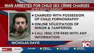 VIDEO: Amarillo police arrest 1 for child sex crimes following search warrant