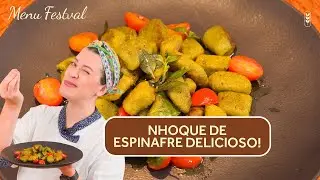 NHOQUE DE BATATAS COM ESPINAFRE