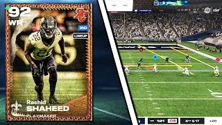 92 OVR RASHID SHAHEED IS TOO FAST! SAINTS THEME TEAM GAMEPLAY!