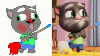 Laugh with My Talking Tom _ Crazy Fails Funny drawing meme