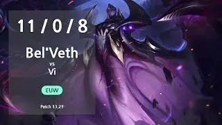 Bel'Veth Jungle vs Vi - EUW GrandMaster Patch 13.21