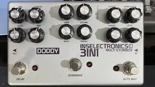 Efek gitar Gitar 3 in 1 Custom Delay Overdrive Autowah | Video Test