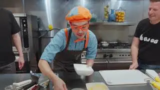 🍓🍕 Blippi Makes Fruit Pizza | Learn Sign Language with Blippi | Educational Videos for Kids