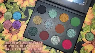 Black Moxy Cosmetics Forbidden Forest Collection & Potion Palette - Swatches & Looks - Indie Makeup