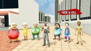 Hide & Kill Game with Motu Patlu 😱 | কে জিতবে গোল্ডেন হেলিকপ্টার? Indian Bike Driving 3D | GTA 5 