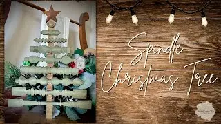 Spindle Christmas Tree DIY Wood Kit | Vintage Holiday Decor
