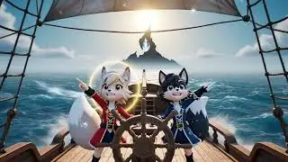 Epic Chibi Fox Pirates Hunt the Eternal Treasure &ndash; Cinematic Adventure. #anime #chibi #cute