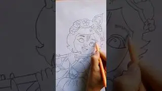 Little Krishna drawing#lordKrishna#cutekrishna#drawing#radhakrishna #shortsvideo#youtubeshorts#viral
