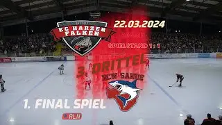 3. Drittel 1 Finalspiel Harzer Falken ECW Sande 22 03 2024 (mit Kapitelmarken)