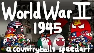 Countryballs Speedart | WW2 - Allies vs Axis in 1945