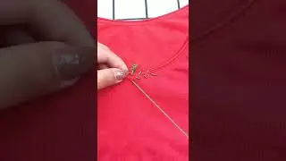 DIY Hack for wide neck shirt#short