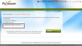 How to reset your Payoneer account password     YouTube