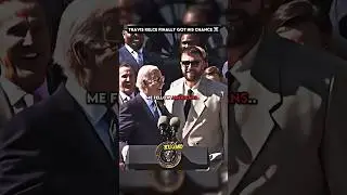 Travis Kelce a MENACE at the White House ☠️☠️ #nfl #shorts
