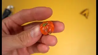 Бусина темлячная Тыква стекло (Огненные Сказки)