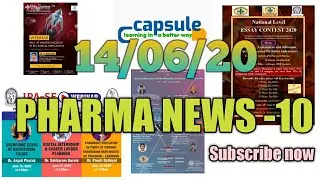Pharma news-10| IPA-SF WEBINAR SERIES 3| ESSAY CONTEST | FREE PHARMACY ONLINE COURSE  etc