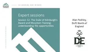 Expert sessions - The Duke of Edinburgh's Award and Mountain Training