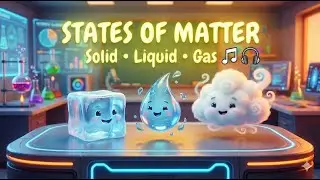 States of Matter Song for Kids | Solid, Liquid, & Gas Science 🧊💧☁️