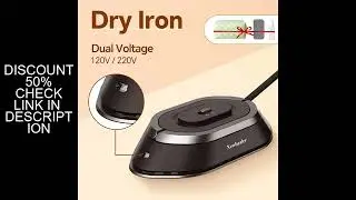 Portable Electric Iron Dual Voltage 110V/220V 30S Preheating Non-steam Travel Mini Dry Iron for Quil