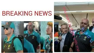 #SandPaperGate Australia Cricket Team Mobbed As They Depart Cape Town
