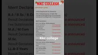 kkc college lucknow registration date / last date of registration / shri jai narayan pg college