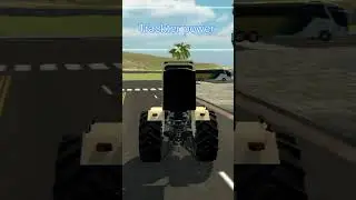 Tractor VS Bus BIG Crash! 😱🚜🚌 #Shorts #Gaming