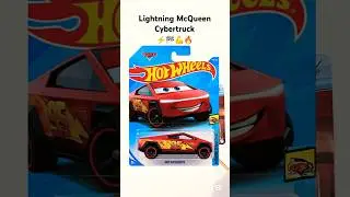 The Fastest Cybertruck Ever? Hot Wheels Pixar Cars Lightning McQueen #hotwheels #cybertruck #ai