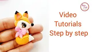 Autumn fox tutorial in clay - Handmade autumn fox