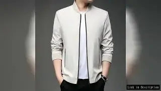 Men's High-Quality Fashion Spring Baseball Collar Business Casual Jacket Handsome Youth Coat Dad Jac