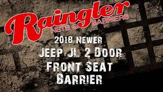 2018 - Newer Jeep Wrangler JL Behind Front Seats Barrier Divider Net