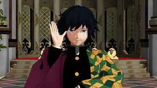 【鬼滅のMMD×MMDスパファミ】義勇さんとダミアンとベッキーでLUVORATORRRRRY! 　㊗義勇さんお誕生日記念
