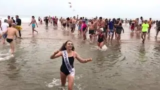 Vendée - Bain du 1er janvier 2019 à St-Gilles-Croix-de-Vie