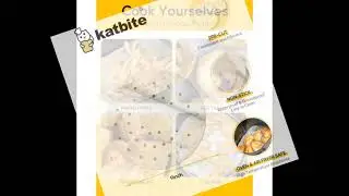 Katbite 9 Inch Air Fryer Liners Round Perforated Parchment Paper, Parchment Paper Liner,120 Pcs