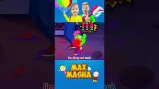 Zombie Got Hurt | Kiss It Better Song | Max and Masha songs for kids #shorts #nurseryrhymes